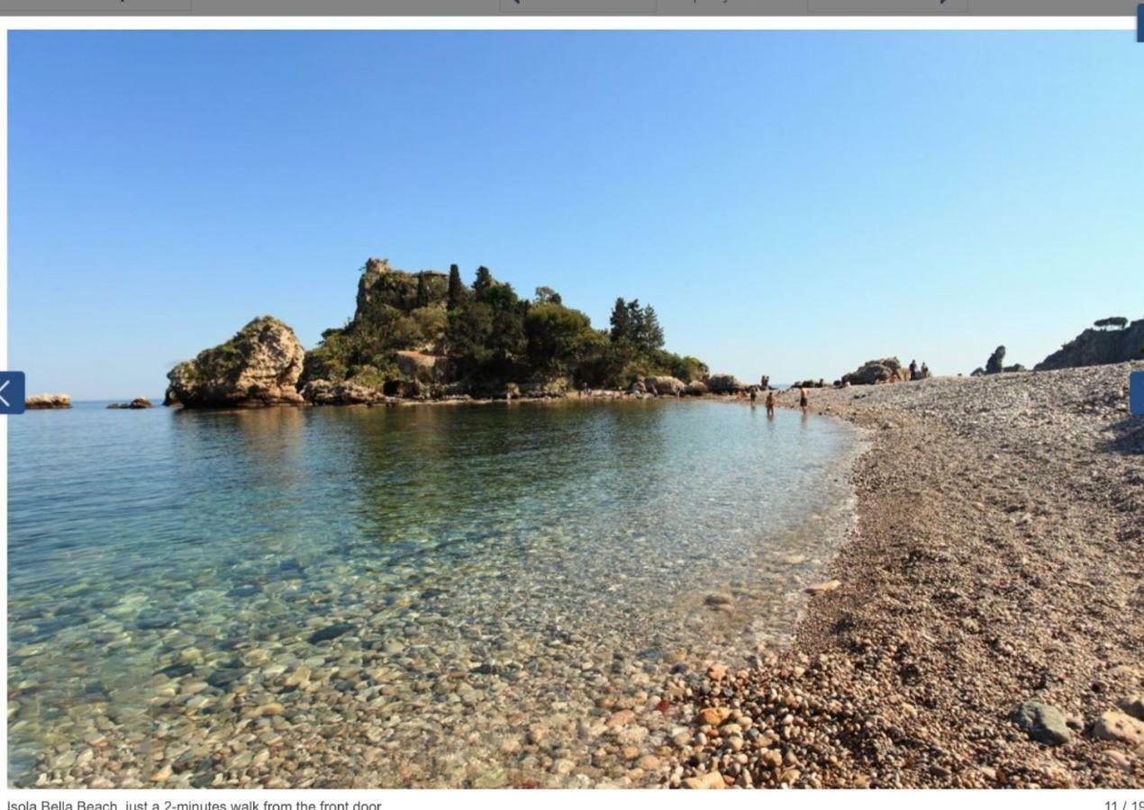 Luxury Apartment And Charm Sea View Isola Bella 陶尔米纳 外观 照片